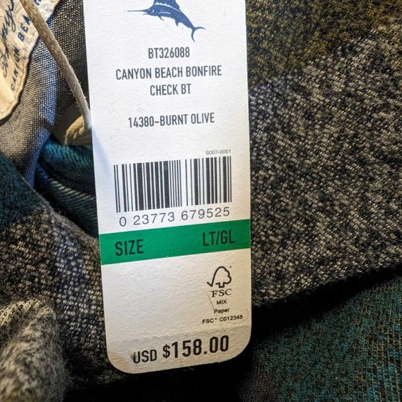 Tommy Bahama Multicolor Plaid Button Down Shirt - Picture 10 of 15